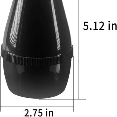 Lightweight Practice Trumpet Mute Silencer，Trumpet Straight Mute (Black) image 2