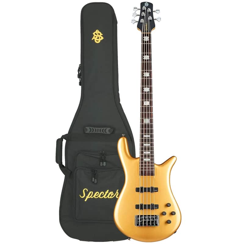 Spector Euro 5 Classic Bass Guitar - Metallic Gold Gloss image 1