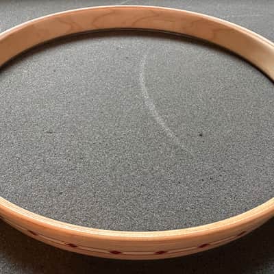 Craviotto 10" Wood Hoops with Red Inlay image 5