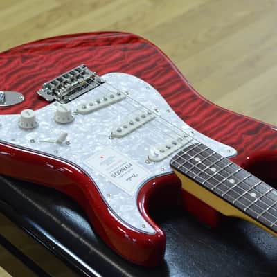 Fender 2024 Collection Stratocaster Made In Japan Hybrid II - Quilt Red Beryl - Incl Gig Bag image 8