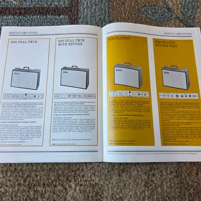 Vintage 1965 Gretsch Guitars & Amplifiers Catalog #32! Chet Atkins, White Falcon! Rare, Original Case Candy! image 11