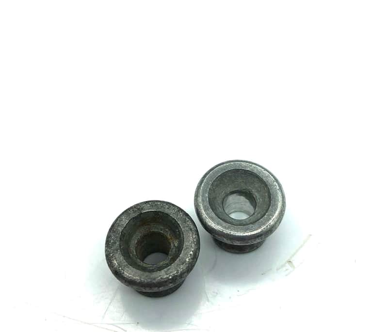 Gibson Vintage Strap Buttons 1980’s? Worn Aluminum image 1