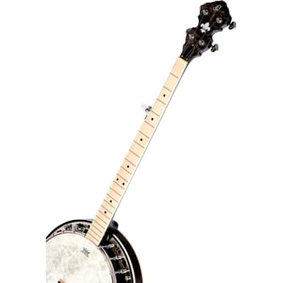 Ortega Falcon Series 5-String Quilted Maple Resonator Acoustic-Electric Banjo w/ Bag image 6