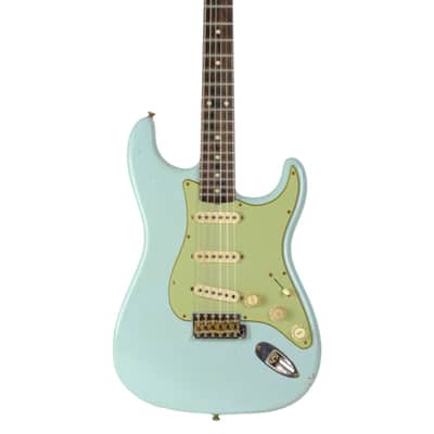 New Fender Custom Shop Dennis Galuszka Masterbuilt Roasted '59 Stratocaster Journeyman Aged Sonic Blue #R139040 image 7