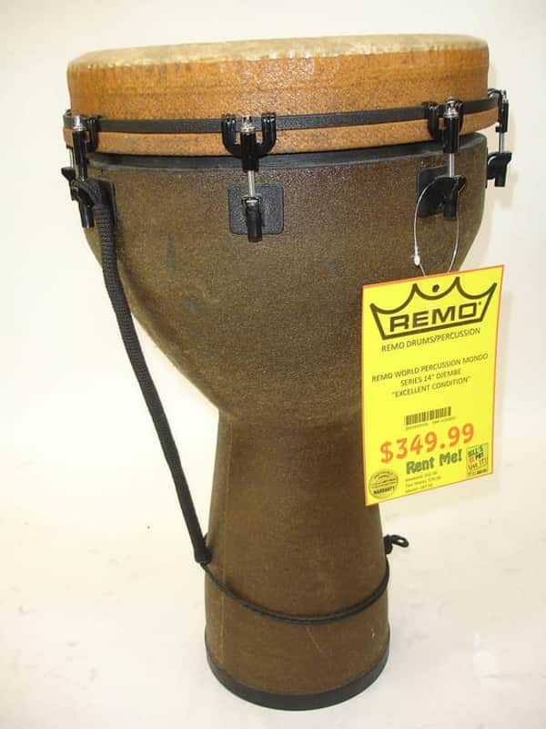 Remo Mondo Key-Tuned Djembe Earth, 14" x 27" - Earth Finish image 1
