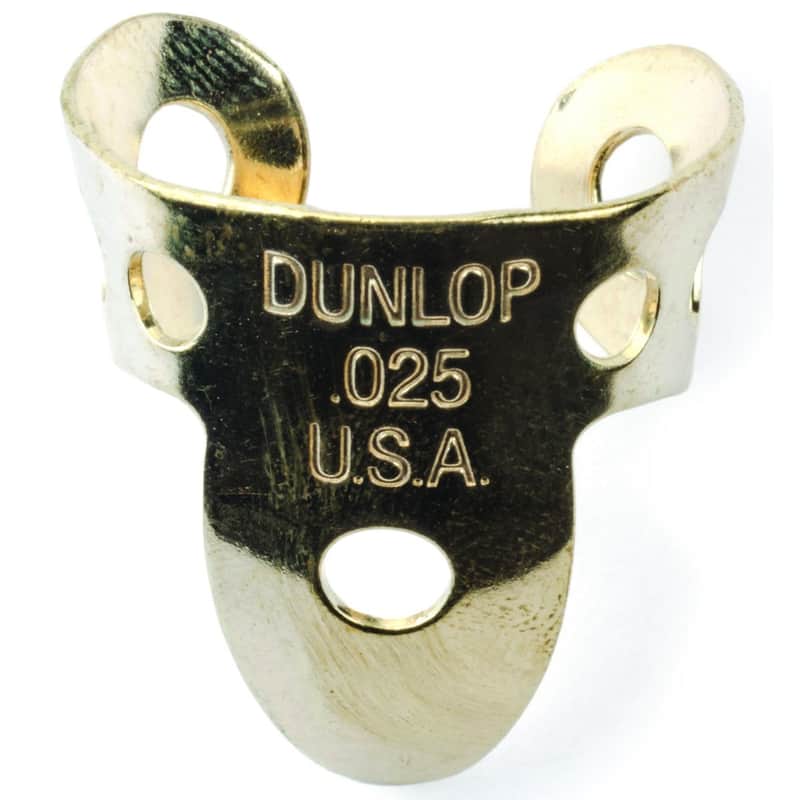 Dunlop 37R025 Brass .025mm Fingerpicks (20-Pack) image 1