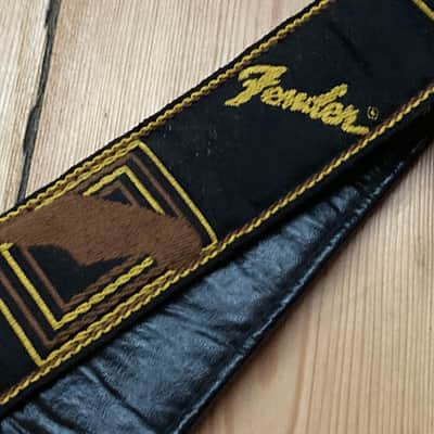 Circa 1980s / 90s Fender Monogrammed Guitar Strap USA image 7