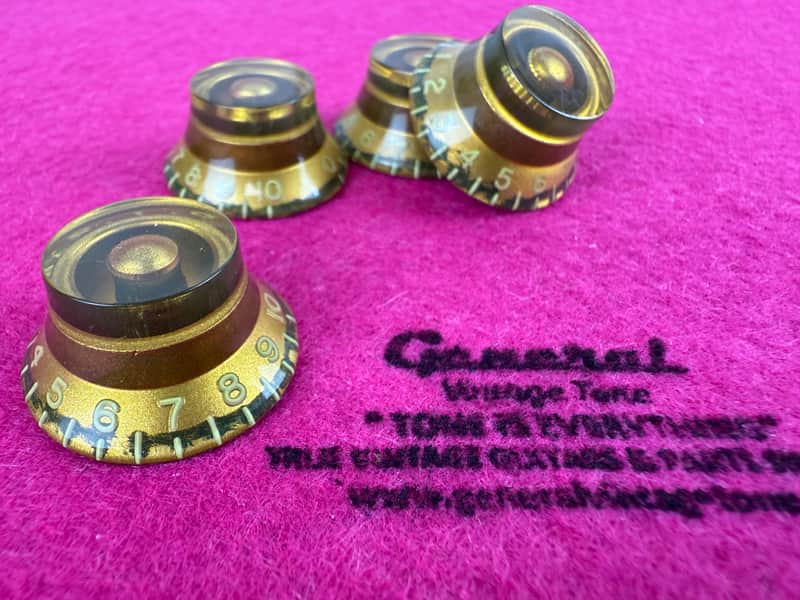 Aged CAB Knob Set for Les Paul® '59 Control – Vintage Reproduction image 1