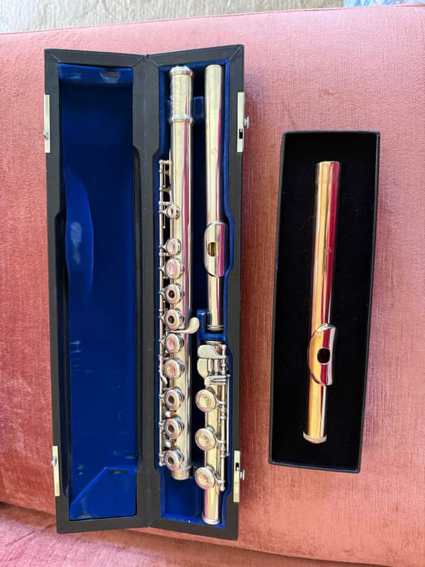 Muramatsu Handmade Flute Model #24315 with Additional 9kt Gold-plated Head Joint image 1