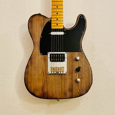 Partscaster Telecaster Roasted Ash Body HS Pickup One Piece Maple Neck 2026 - Roasted Clear image 2