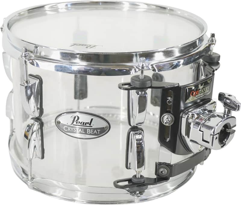 Pearl Crystal Beat Clear Acrylic 10x7.5'' Rack Tom Drum image 1