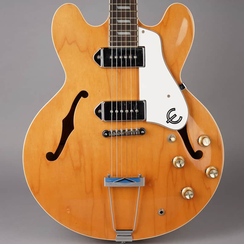 Epiphone Casino トラ目　2004 ピアレスNAT Epiphone Casino 2004 Natural Peerless MIK Korea – Guitarzilla