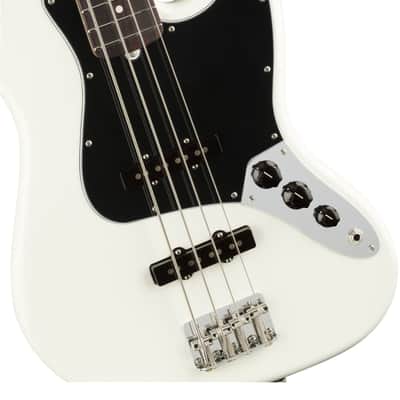 Fender American Performer Jazz Electric Bass Guitar, Rosewood Fingerboard, Arctic White image 14