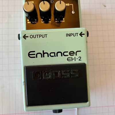 Boss EH-2 Enhancer (Silver Label) 1990 - 1998 - Light Blue in Very  Good Condition  in Box with  papers. image 2