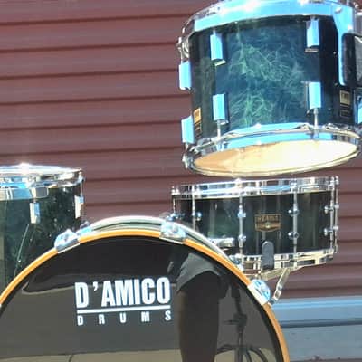 D'Amico Custom 5pc kit RARE 90s - Green Marble image 11