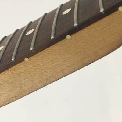 Vintage Fender Lefty Standard Stratocaster Neck 2001 Relic Strat Rosewood + Upgraded American Vintage Bone Nut image 13