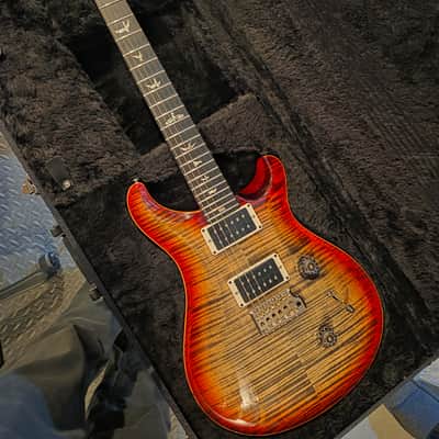 PRS Custom 24 10-Top Charcoal Cherry Burst 2018 image 1