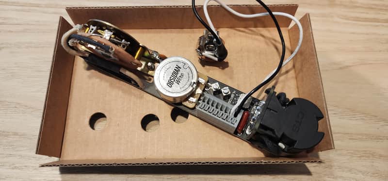 Obsidian Wire Custom T3 Universal SC Solderless Telecaster Wiring Harness w/ Coil Splitting image 1