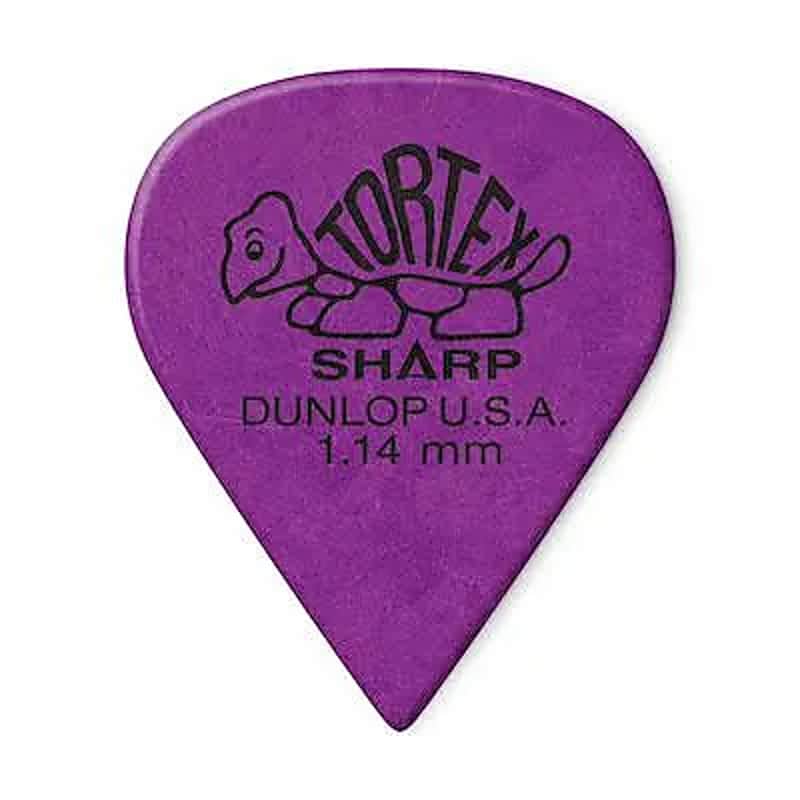 Dunlop 412P114 Tortex Sharp 1.14mm Guitar Picks (12-Pack) image 1