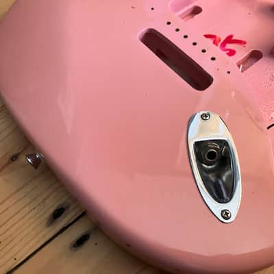 Squier Bullet Strat by Fender Electric Guitar Body Shell Pink Stratocaster 2007 image 3