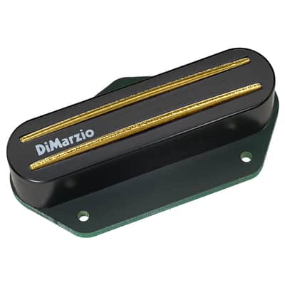 DiMarzio DP384BK+G The Chopper T Bridge - Black / Gold Rails Tele Telecaster image 3