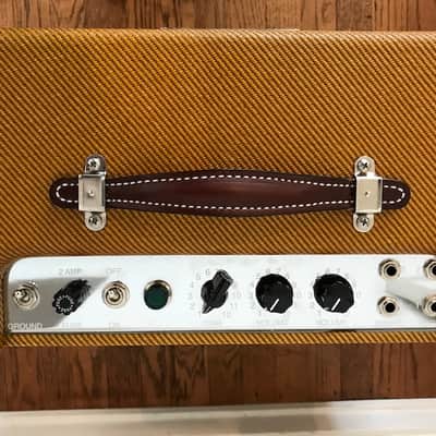 Speed Shop 5E3-P2P tweed Deluxe with custom cover image 2