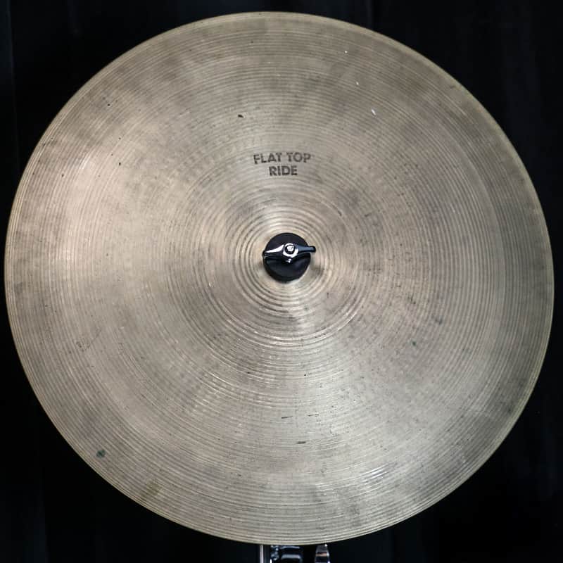 A. Zildjian 18" Hollow Logo Flat Top Ride Cymbal 1978 - 1982 image 1