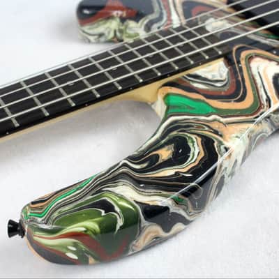 Custom Swirl Painted Dean Edge 09 Bass Guitar image 16