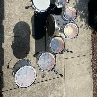 Tama Starclassic Birch 2000s 8 Pieces - White Silk image 7