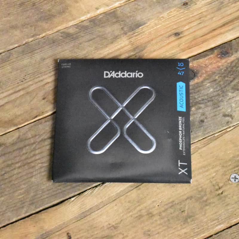 D'Addario XT XTABR1047-12 80/20 Bronze 12-String Acoustic Guitar Strings Light 10-47 image 1