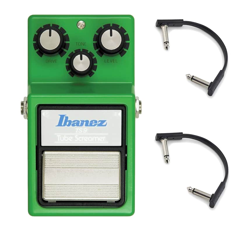 Ibanez TS9 Tube Screamer w/RockBoard Flat Patch Cables Bundle image 1