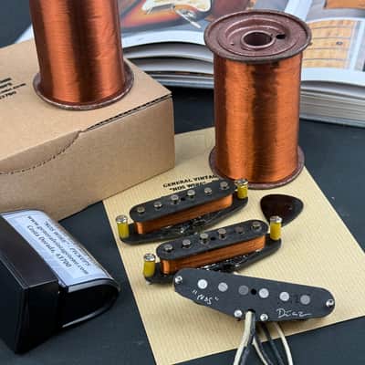 General Vintage Tone “ NOS Wire “ Handwound Pickups for Stratocaster ®️ Original Pre CBS Phelps Dodge 1958 Magnet Wire Ltd. Ed. Heavy Formvar mid 50’s image 9