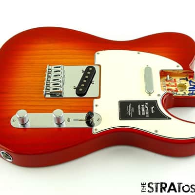 Fender Player II Telecaster Tele, LOADED ASH BODY Modern, Aged Cherry Burst