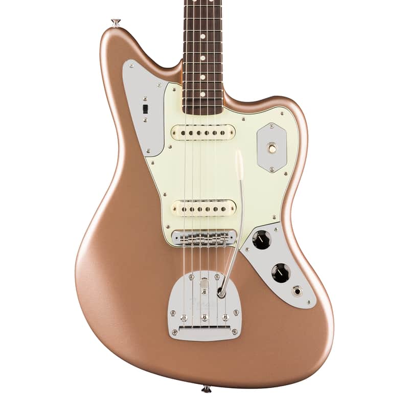 Used Fender American Professional Classic Jaguar - Faded Firemist Gold image 1