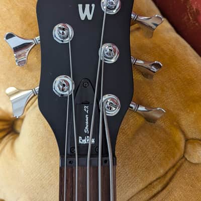 Warwick Rockbass Streamer LX LH 5 String 2022 - Solid Black High Polish image 3