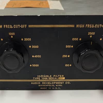 Audio Developments Co. Passive Filter Vintage 60's *RARE* ike Pultec HLF3 image 3