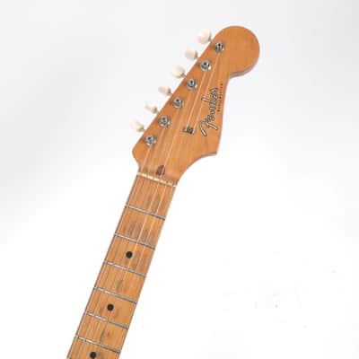 1957 Fender Musicmaster - Desert Sand - Anodized Pickguard - V Neck Profile image 10