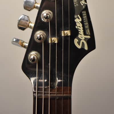 1986 Squier Contemporary Stratocaster HSS Blue Refin MIJ image 5