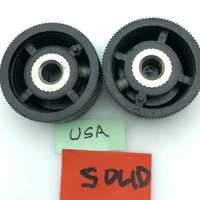 Immagine Large Vintage Audio Control Knobs 19?? Black/Silver - 8