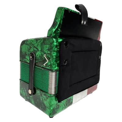 Rossetti 31-Button Diatonic Accordion 12 Bass FBE Red/White/Green – 3112-FBE-RWG image 3