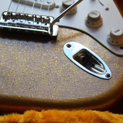 GVT "Double Cut Custom Special 1956 Gold Glitter Sparkle (Nitro Finish, Maple Neck)" HARDCASE,3, 41 KG image 12