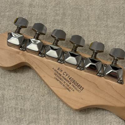 2014 Squier Bullet Stratocaster Red Rosewood Fretboard Maple Neck No Skunk Stripe / 8 Screw Pickguard image 10