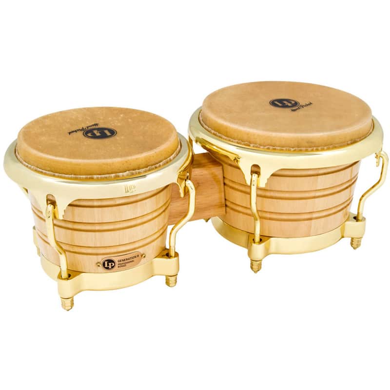 Latin Percussion LP201AX-2AW Generation II Wood Bongos w/ Comfort Curve II Rims image 1