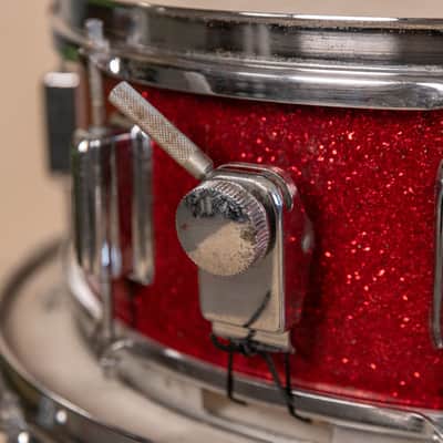 Vintage MIJ Red Sparkle Drum Set image 22