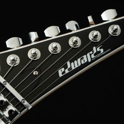 ESP EDWARDS E-ALEXI SAWTOOTH w/ESP GB-30V -Black with White Pin Stripe- #ED0713253 2025 [Made in Japan][Children of Bodom Alexi Laiho] image 5