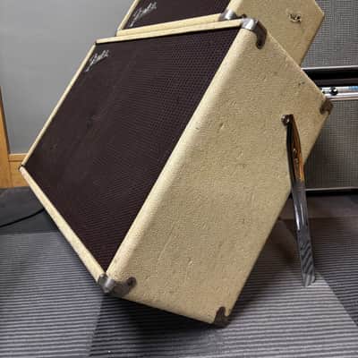 Fender Bassman 6G6-A Brownface 50-Watt 2x12" Piggyback Guitar Amp 1962 - 1963 - Blonde image 2