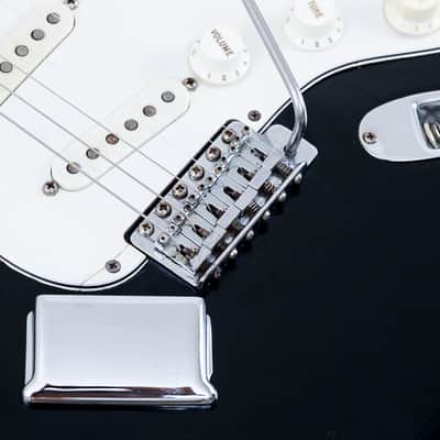 1975 Fender Stratocaster Vintage Guitar Black w/ Case image 8