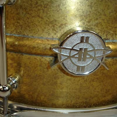 Dunnett Classic Model 2N 14"x6.5" Antique Brass Snare Drum image 2