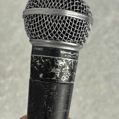 Lot of 2 old logo dual impedance Shure SM-58 microphones mics image 6