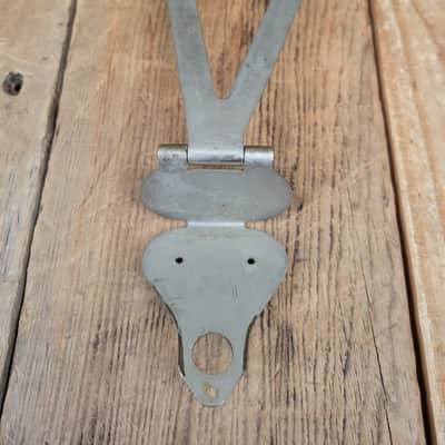 Gretsch 1940s 1950s Synchromatic Trapeze Tailpiece - Nickel image 5